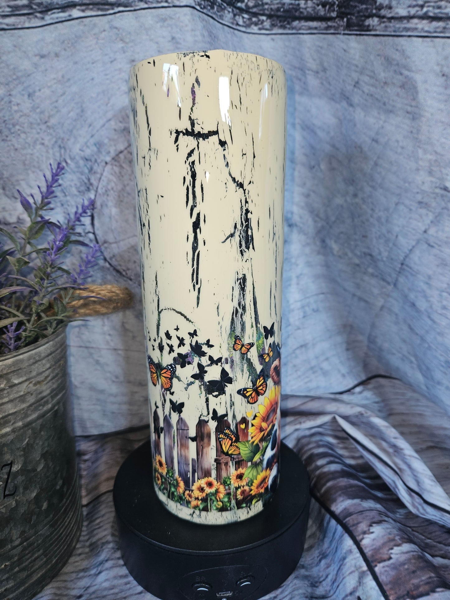 30oz Crackled Highland Cow