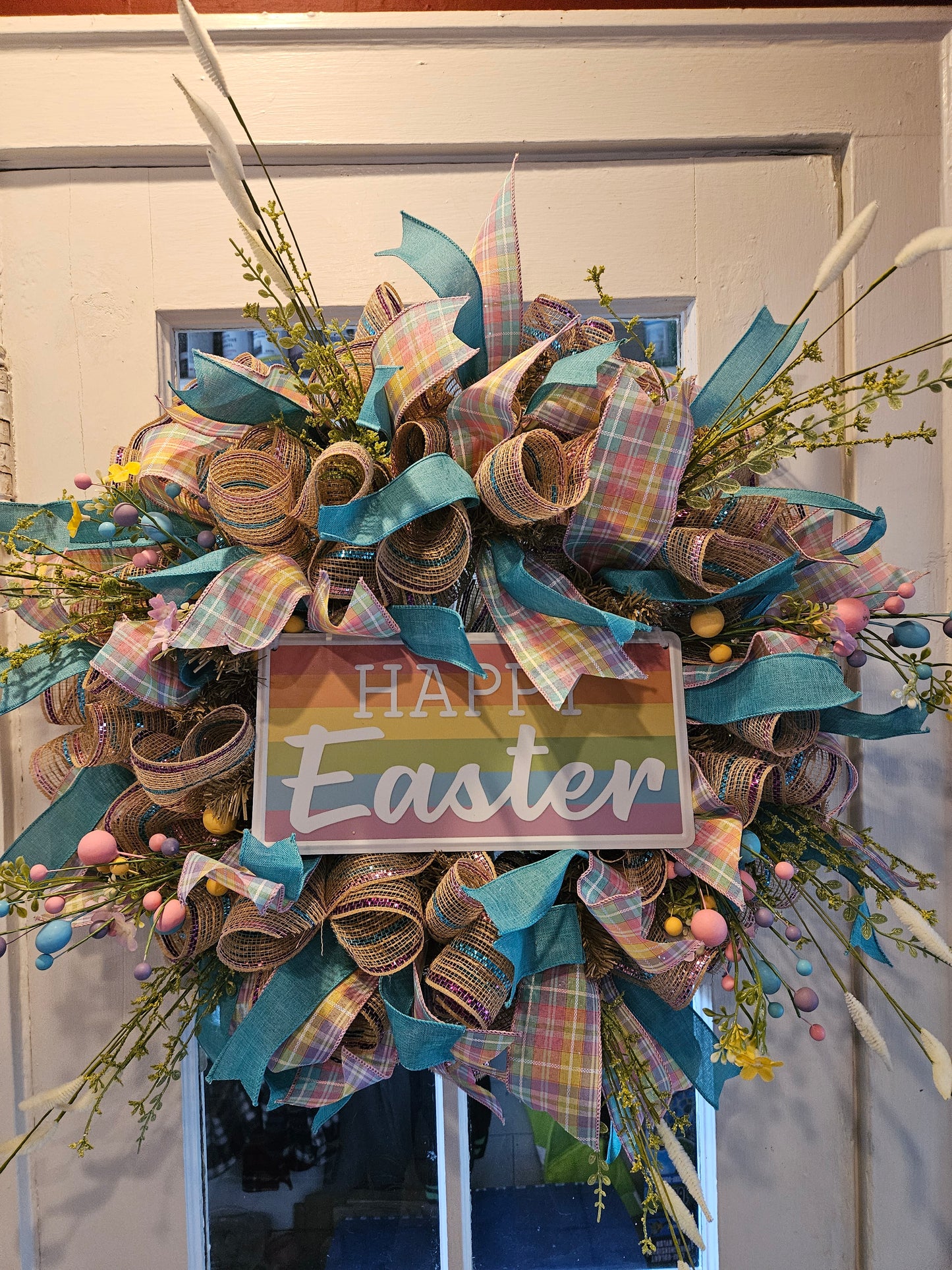 Mesh Easter Wreath