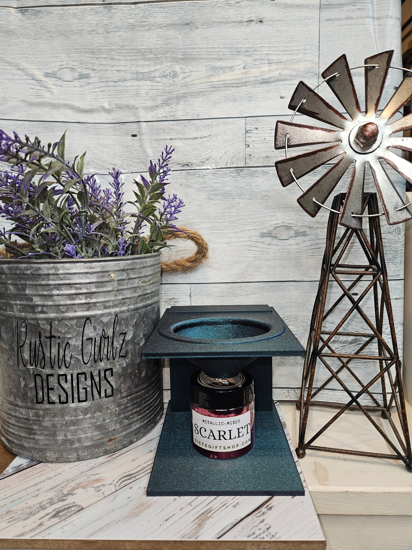 3d Glitter Stand With Funnel 1oz jar