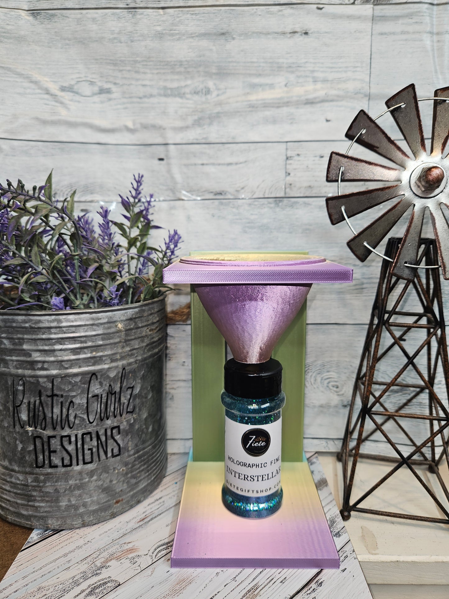 Glitter Funnel Stand 2oz Jar