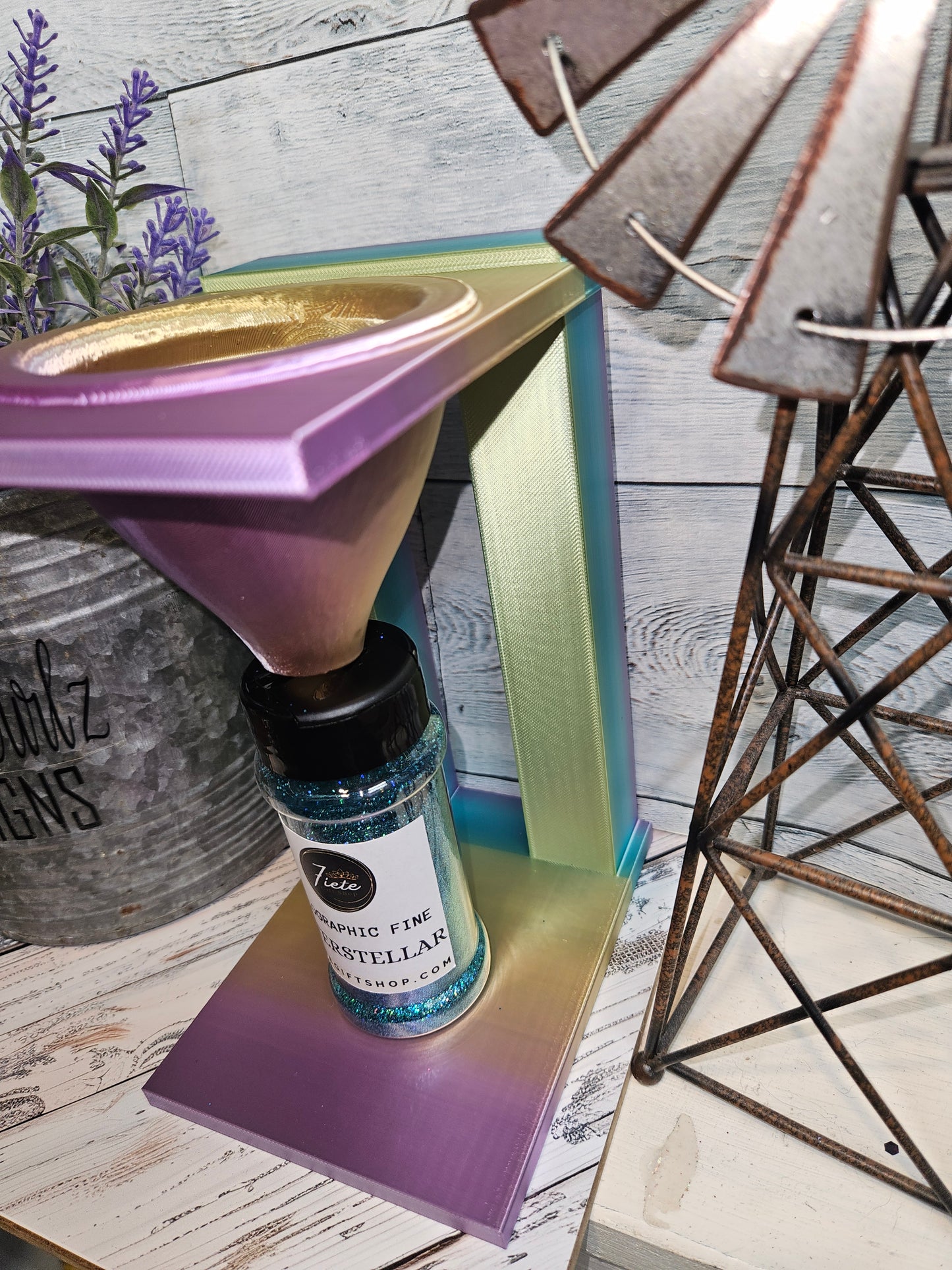 Glitter Funnel Stand 2oz Jar