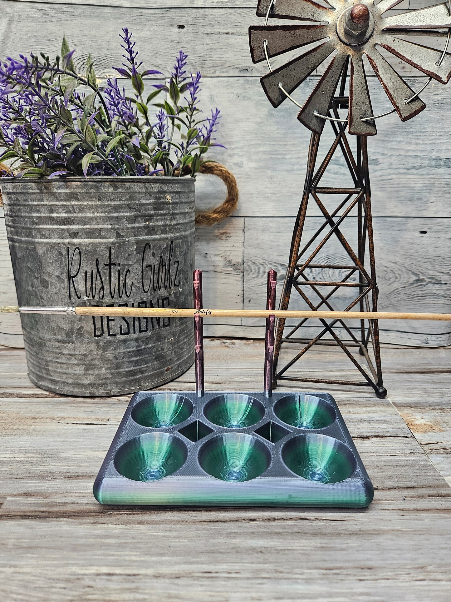 Paint Tray and Paint Brush Holder