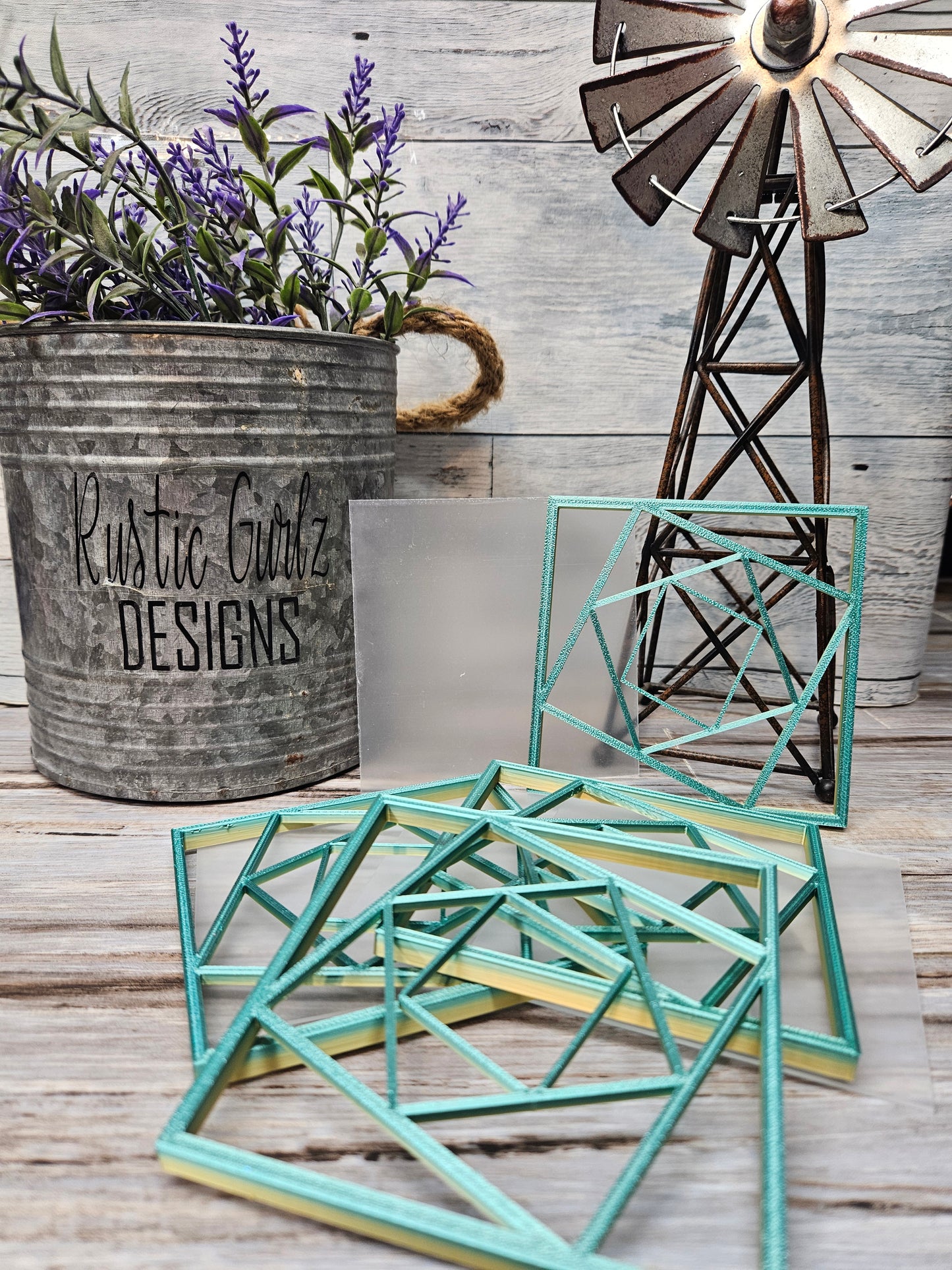 Twisted Squares Coaster Mold