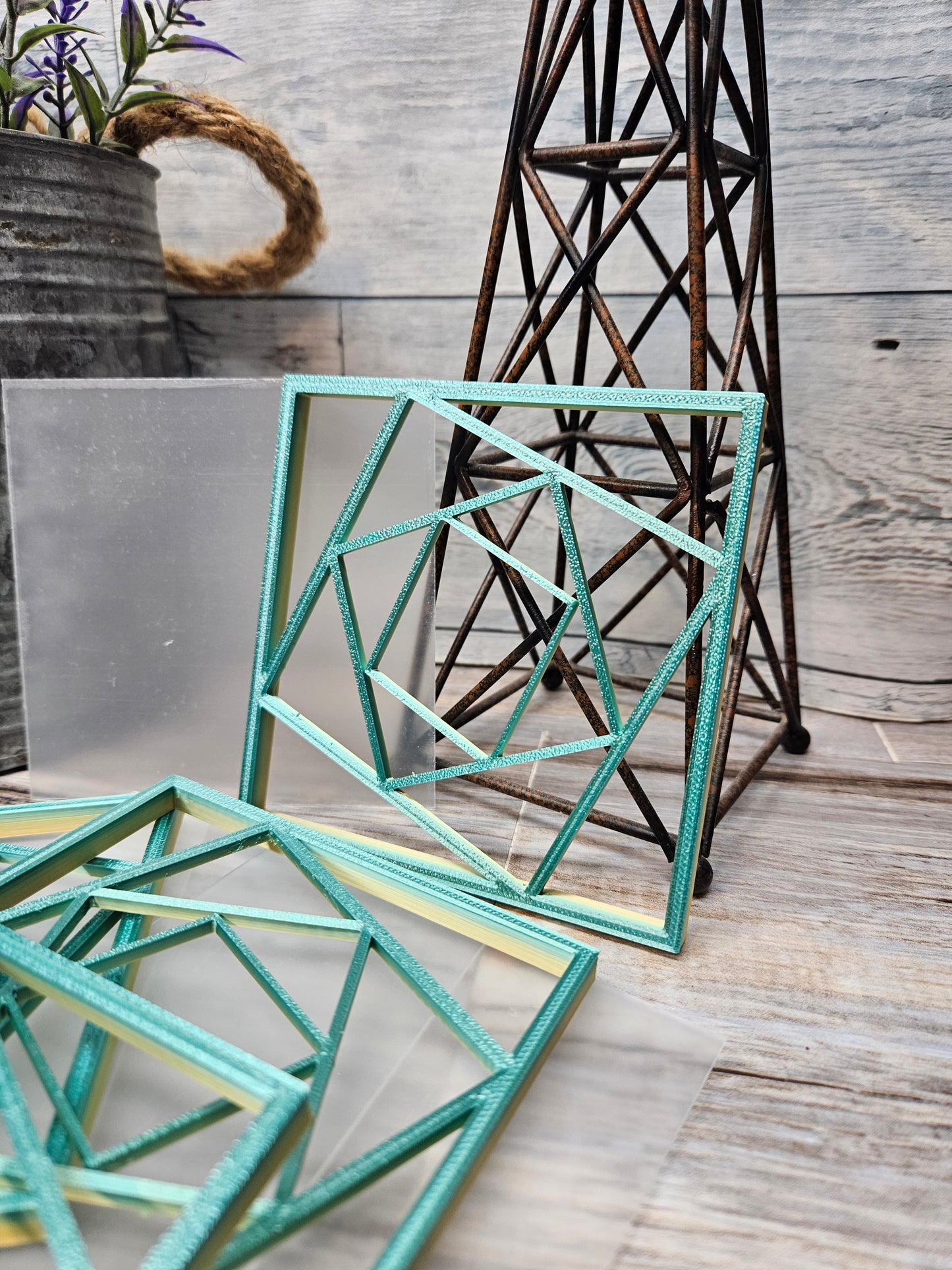 Twisted Squares Coaster Mold