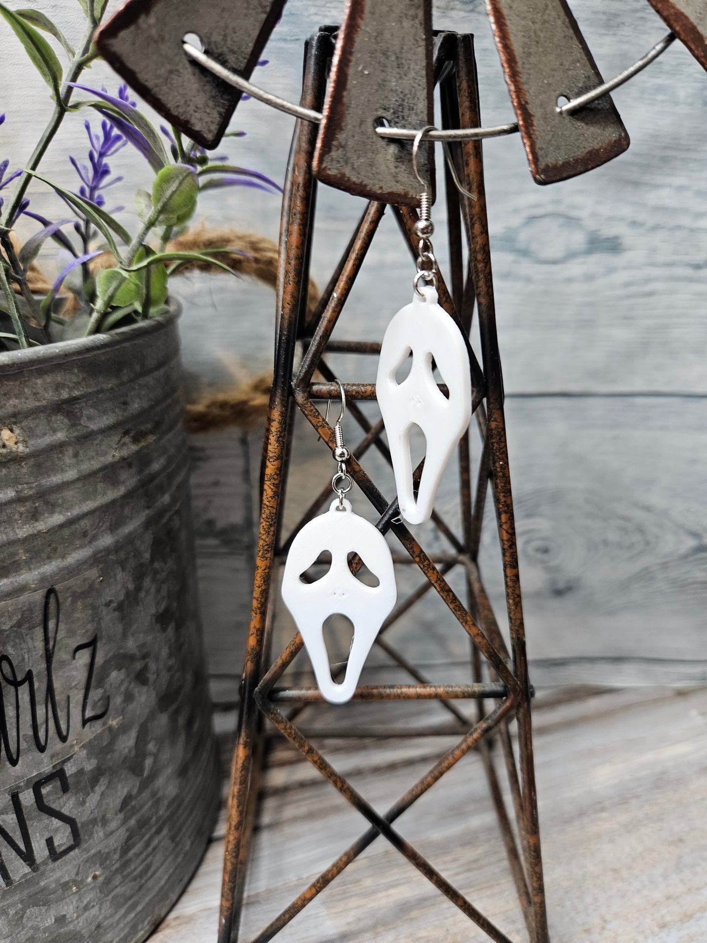 Ghost Face Earrings