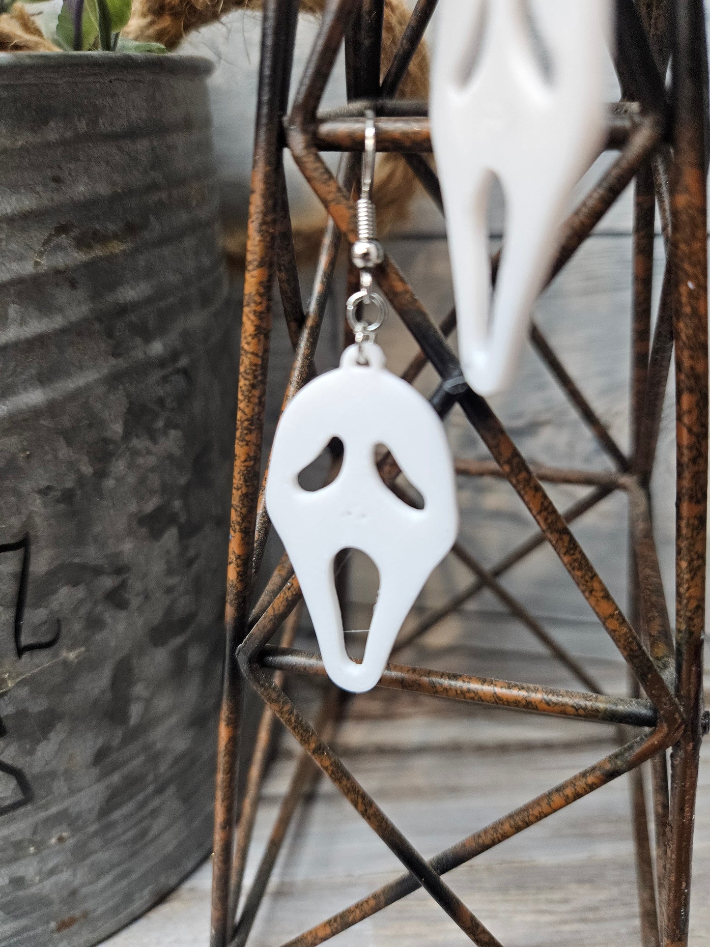 Ghost Face Earrings
