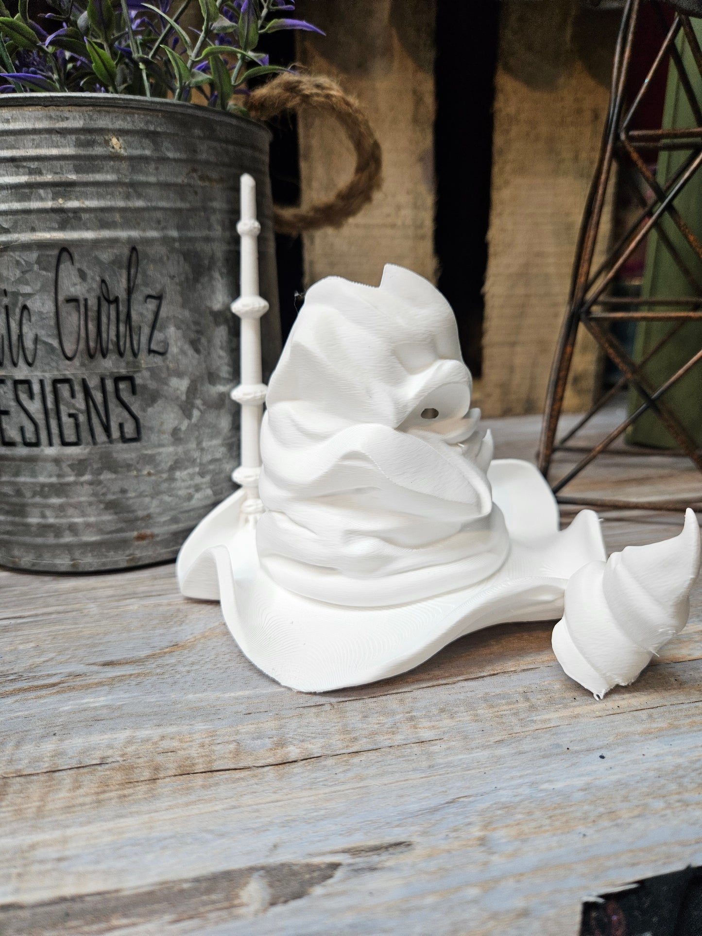 Sorting Hat with Elder Wand Embellishment
