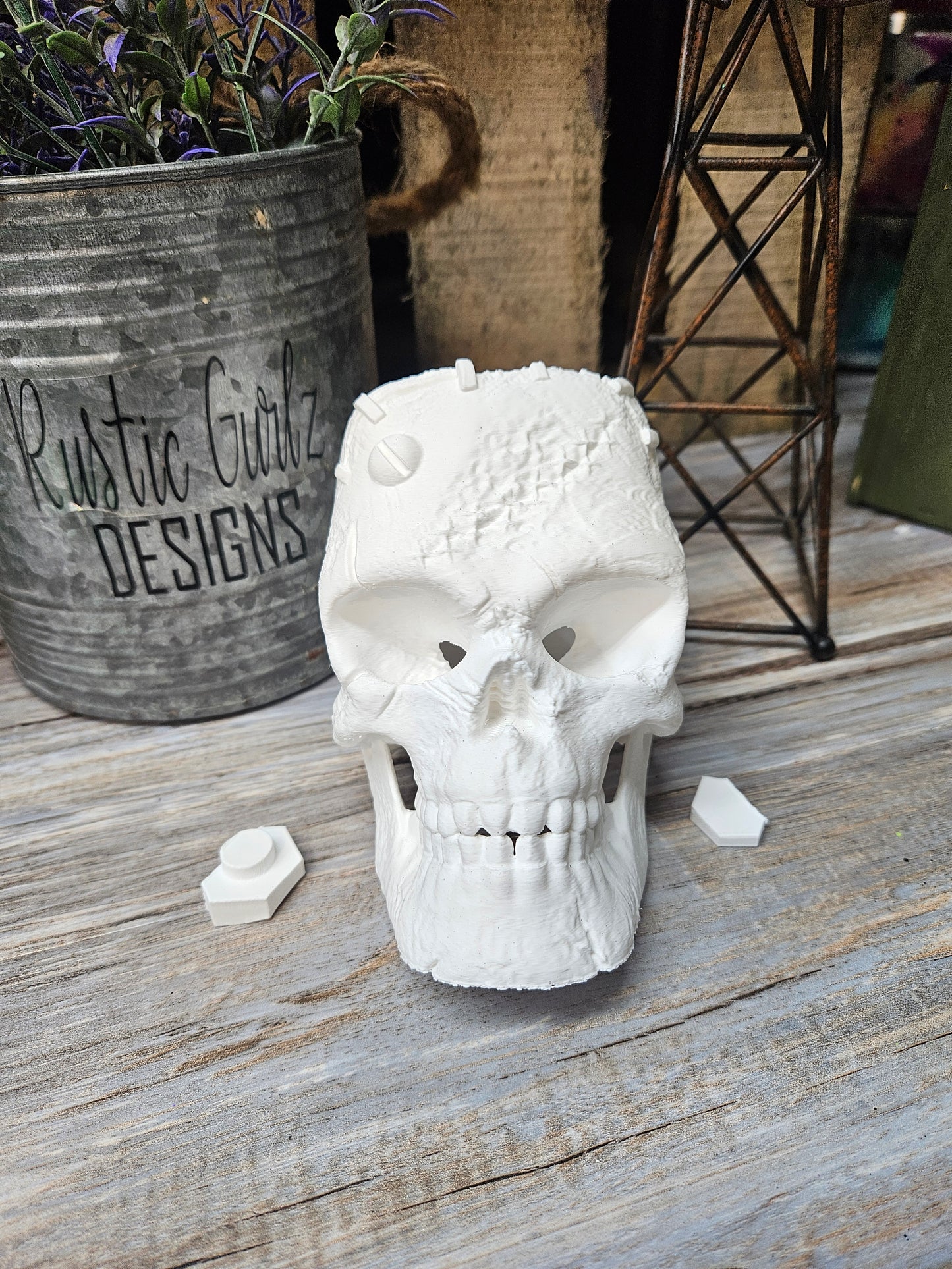 Frankenstein Skull Embellishment