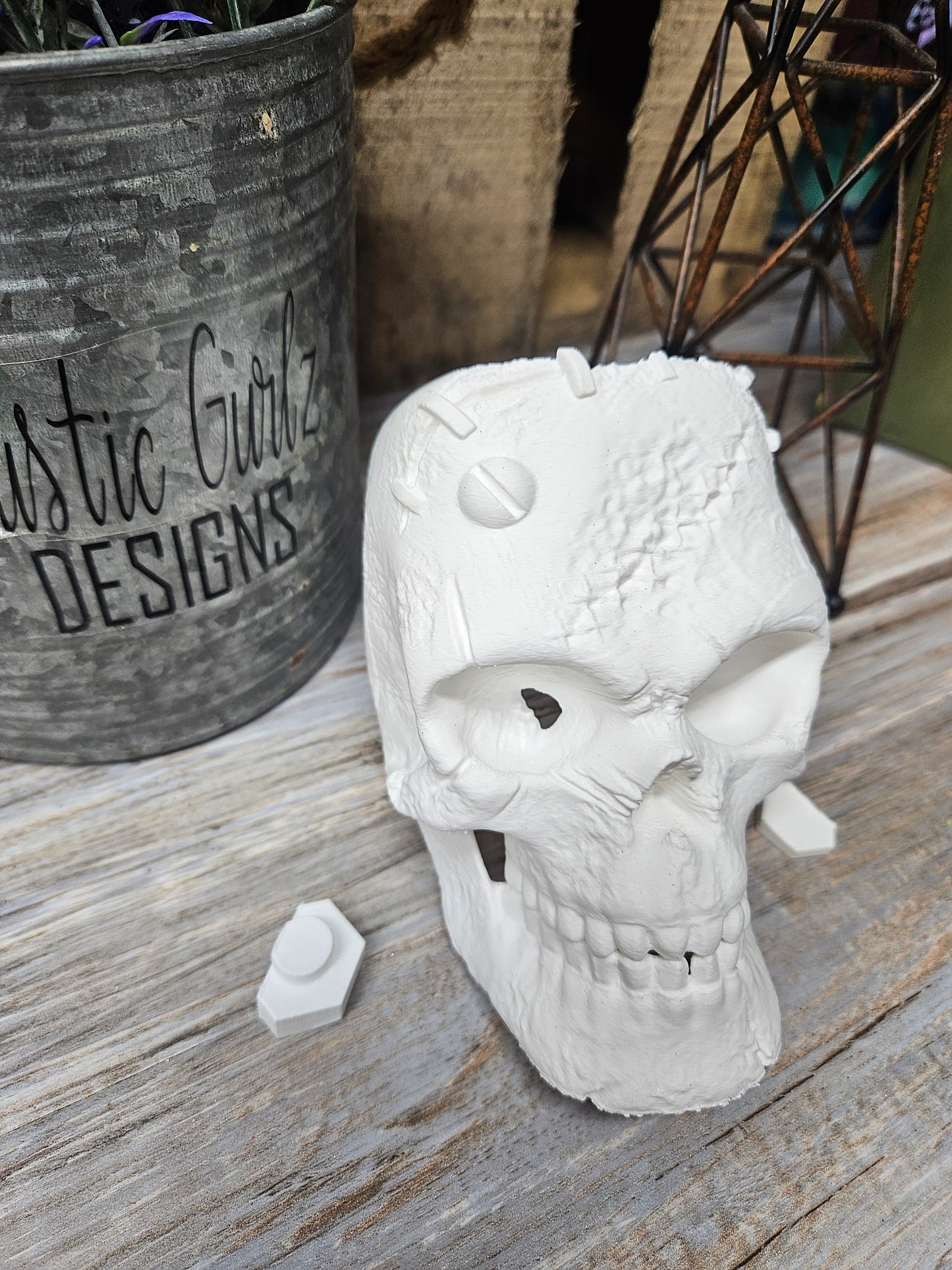 Frankenstein Skull Embellishment