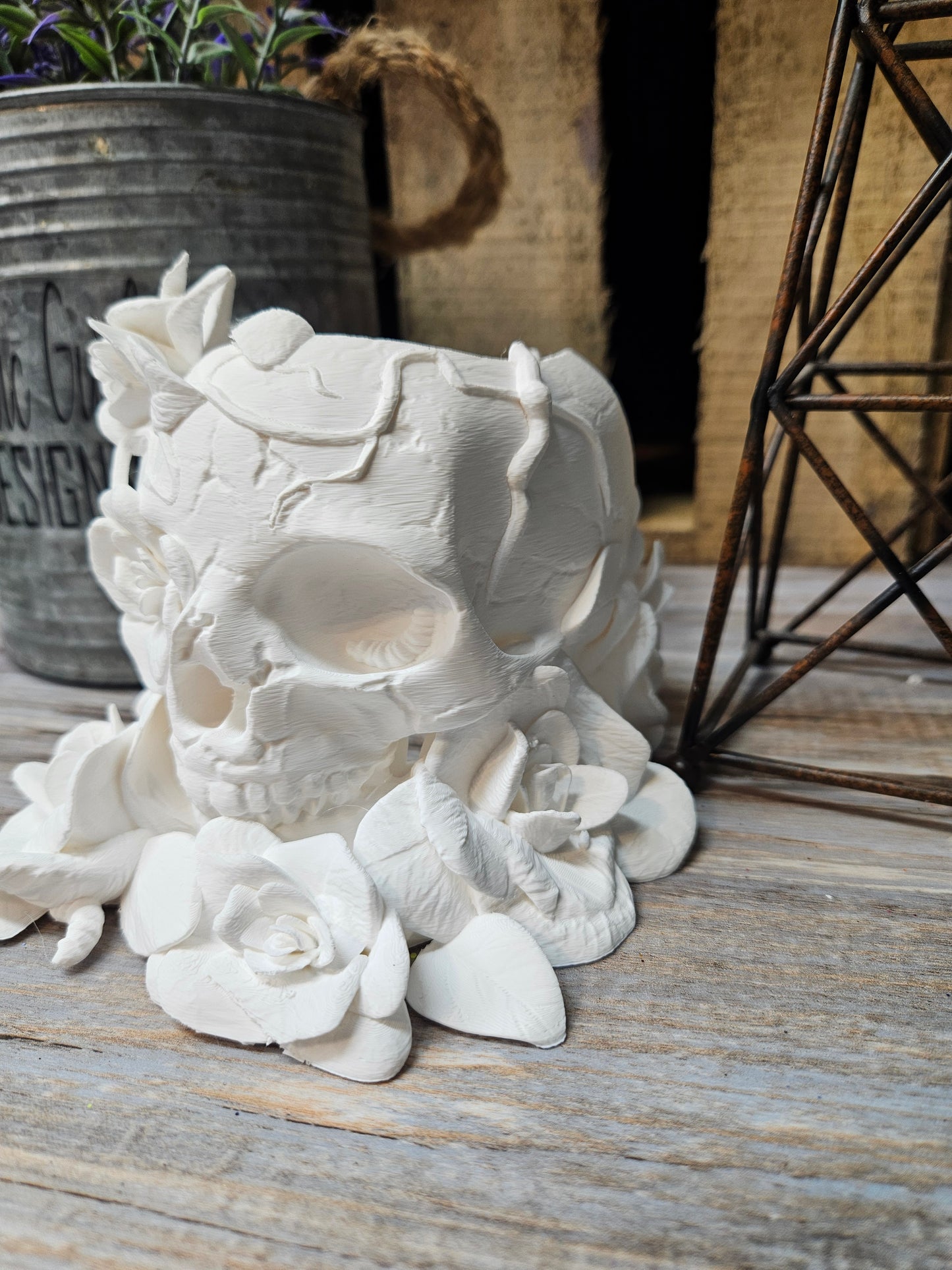 Skull and Roses Embellishment