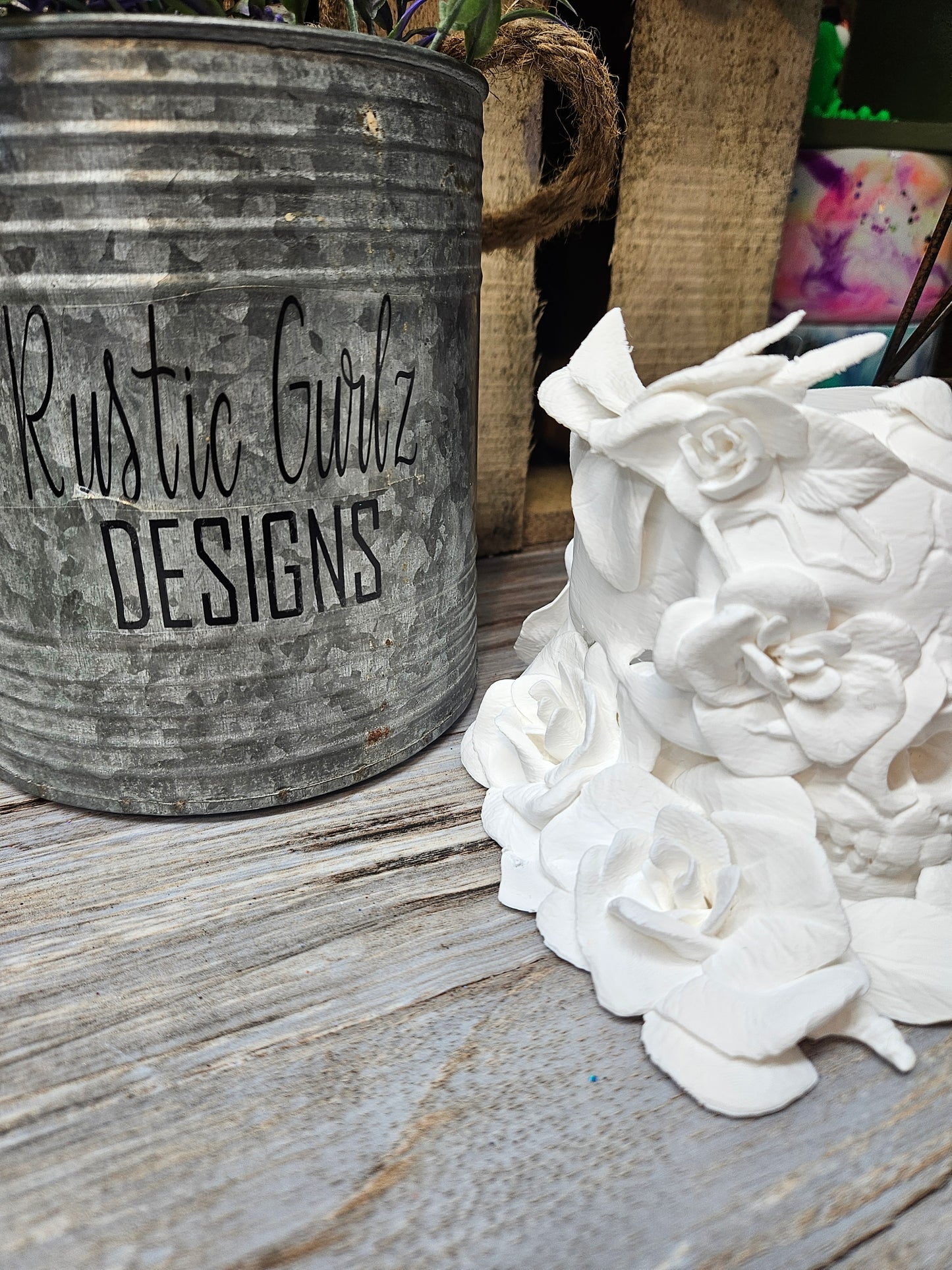 Skull and Roses Embellishment