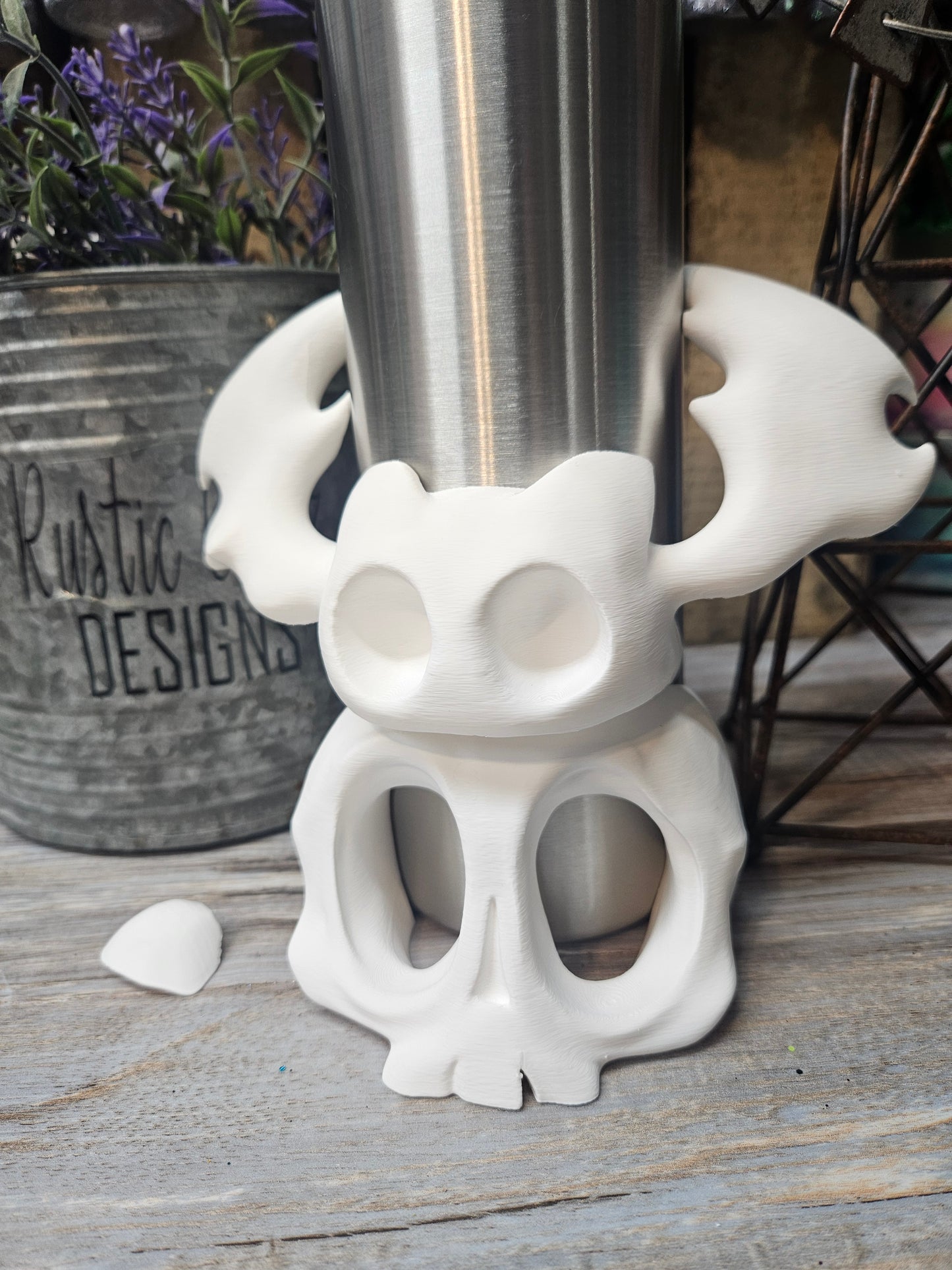 Cute Skull with Bat