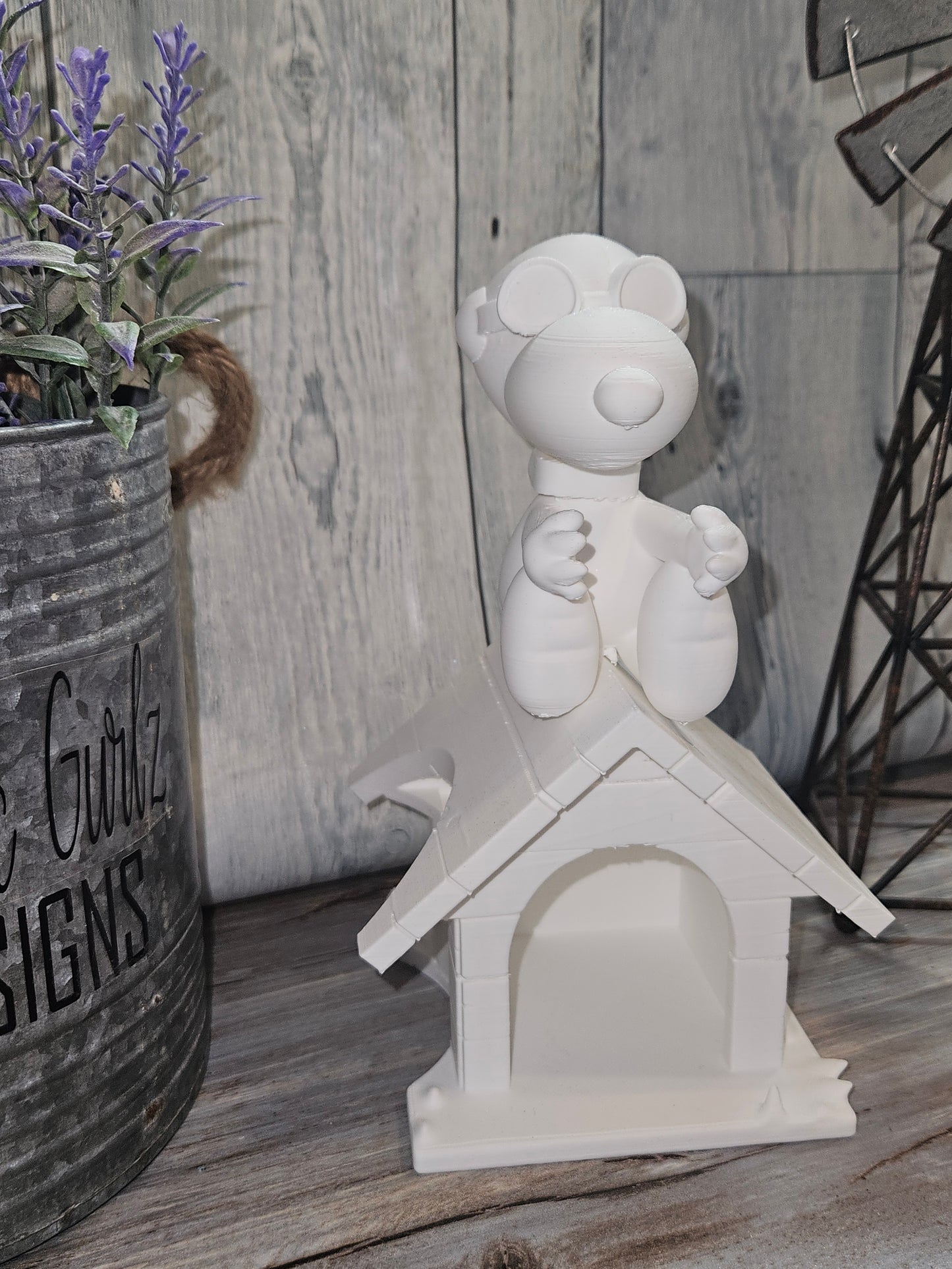 Red Baron Snoopy with WoodStock Handle