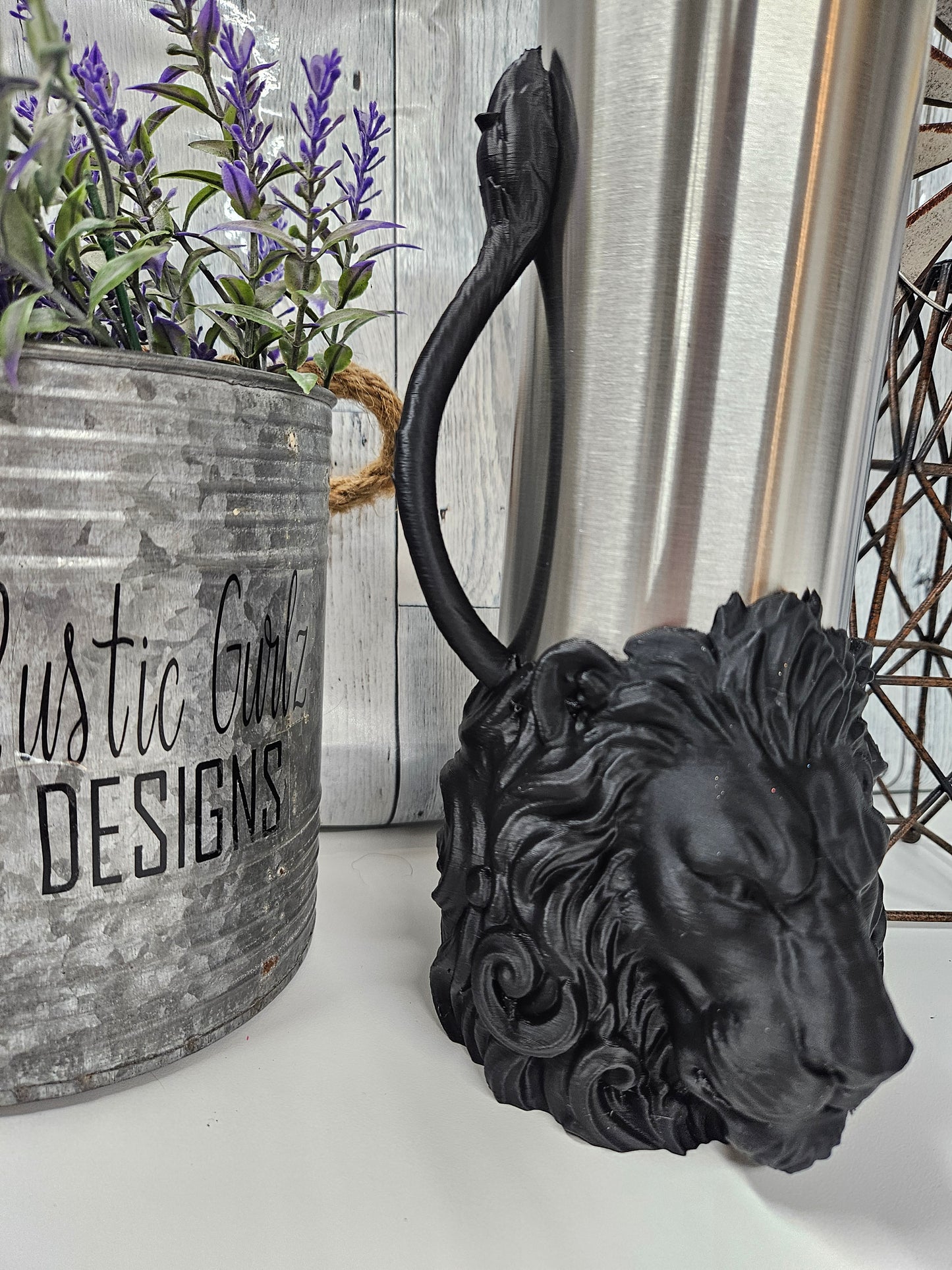 Lion Head with Tail Sleeve