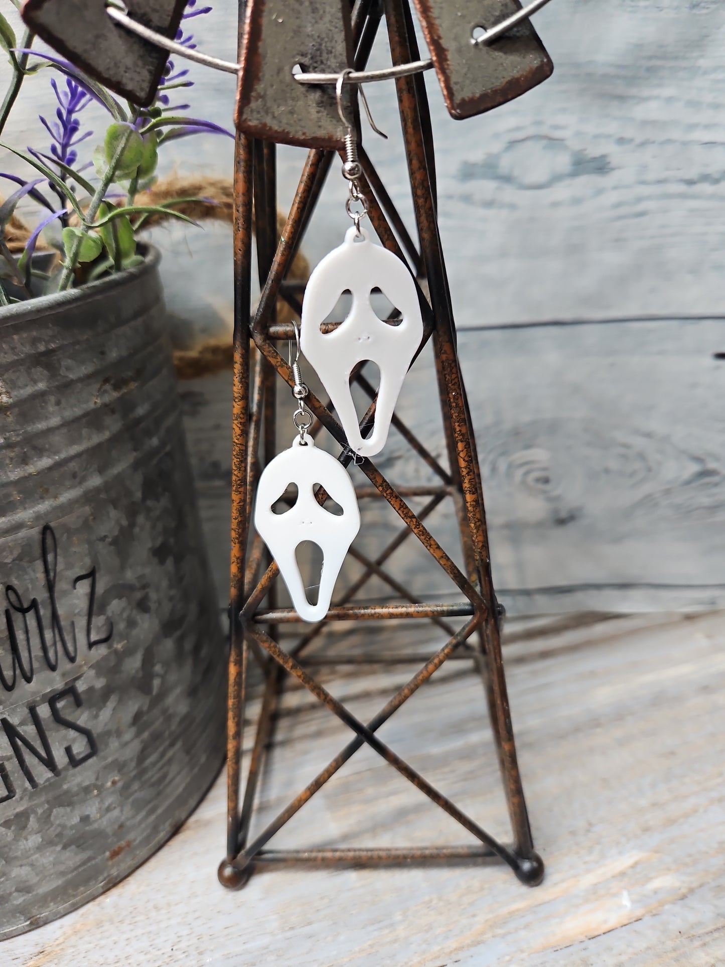 Ghost Face Earrings