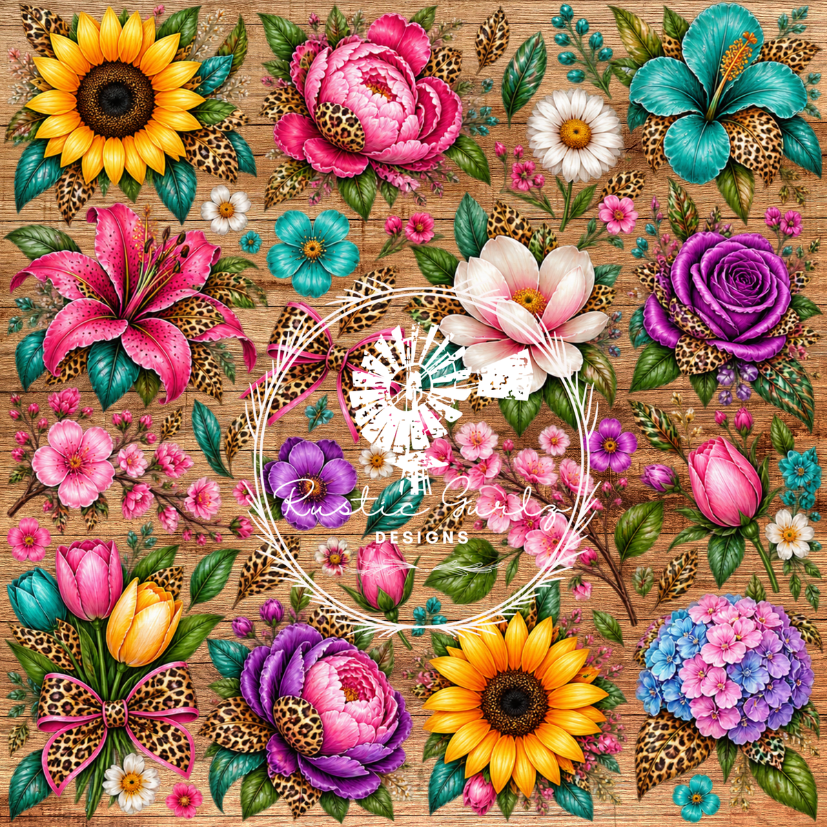 Bright Sheet of Flowers