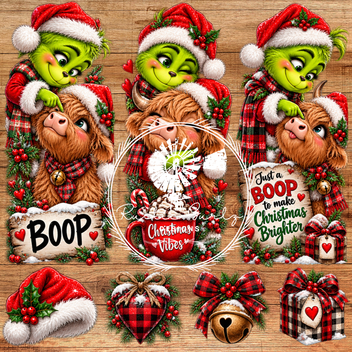 Grinch With Highland cow