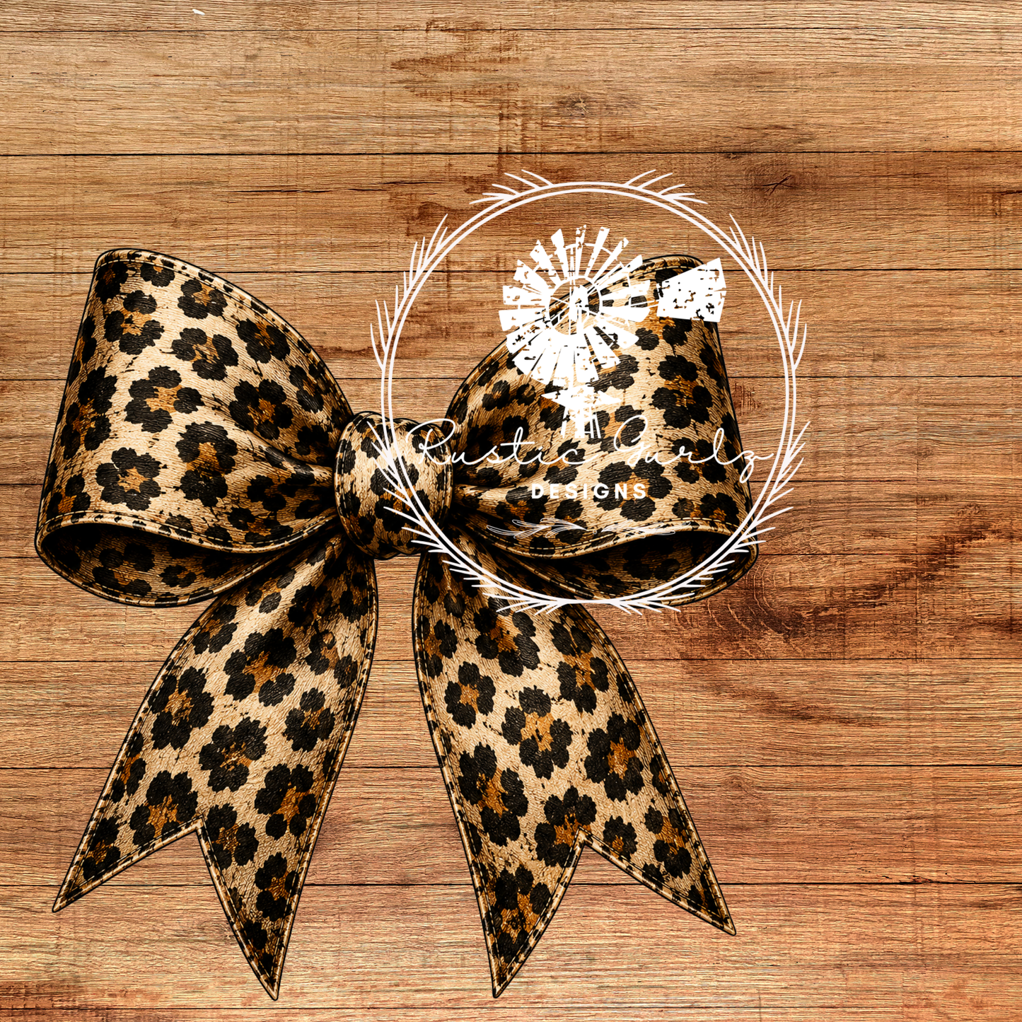 Leopard Print Bow