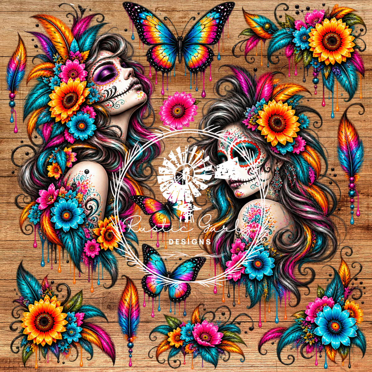 Neon 2 Sugar Skull