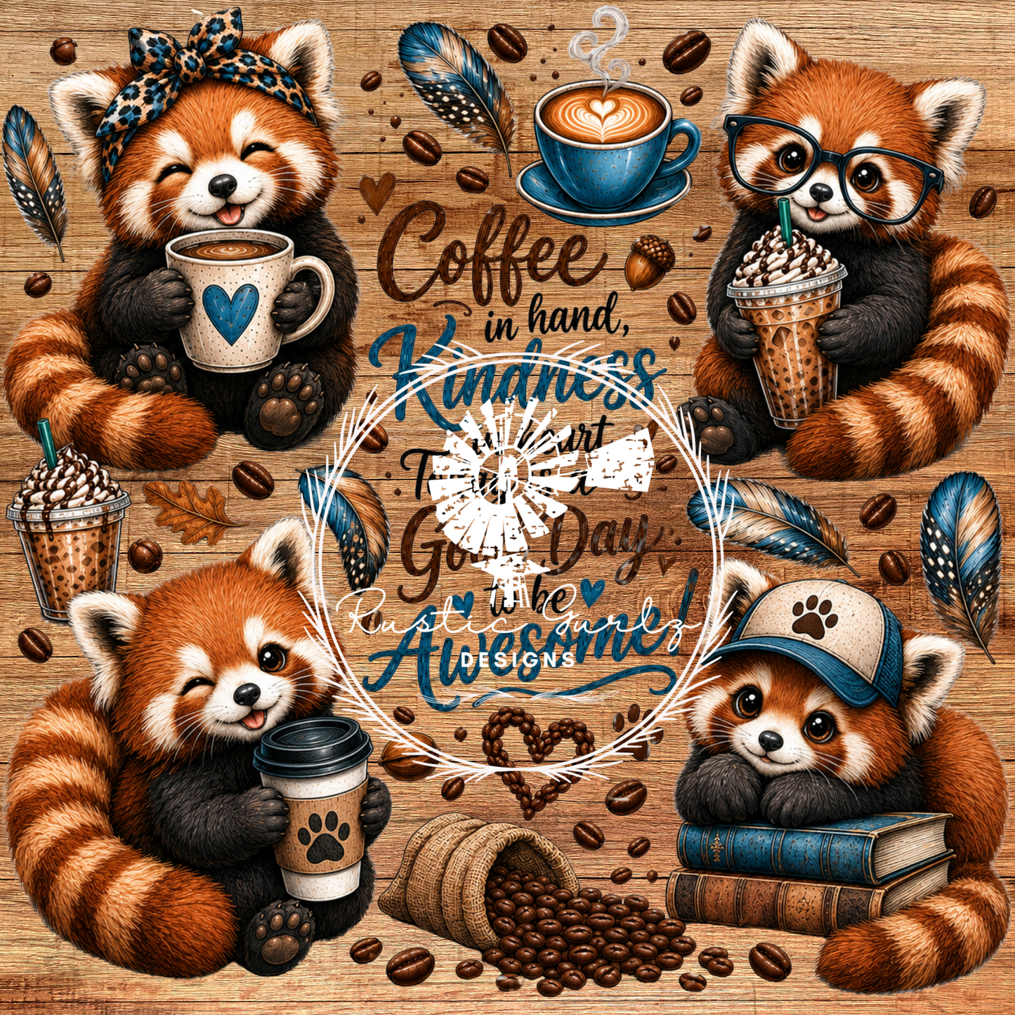 Red Panda Coffee in Hand