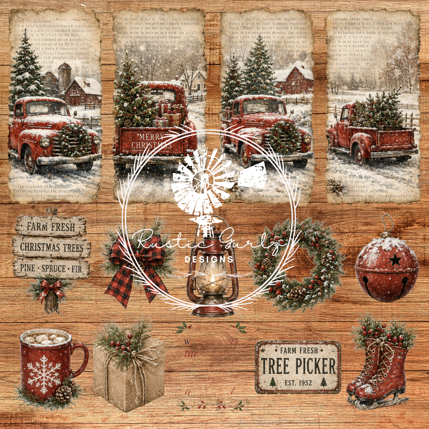 Red Truck Tree Picker