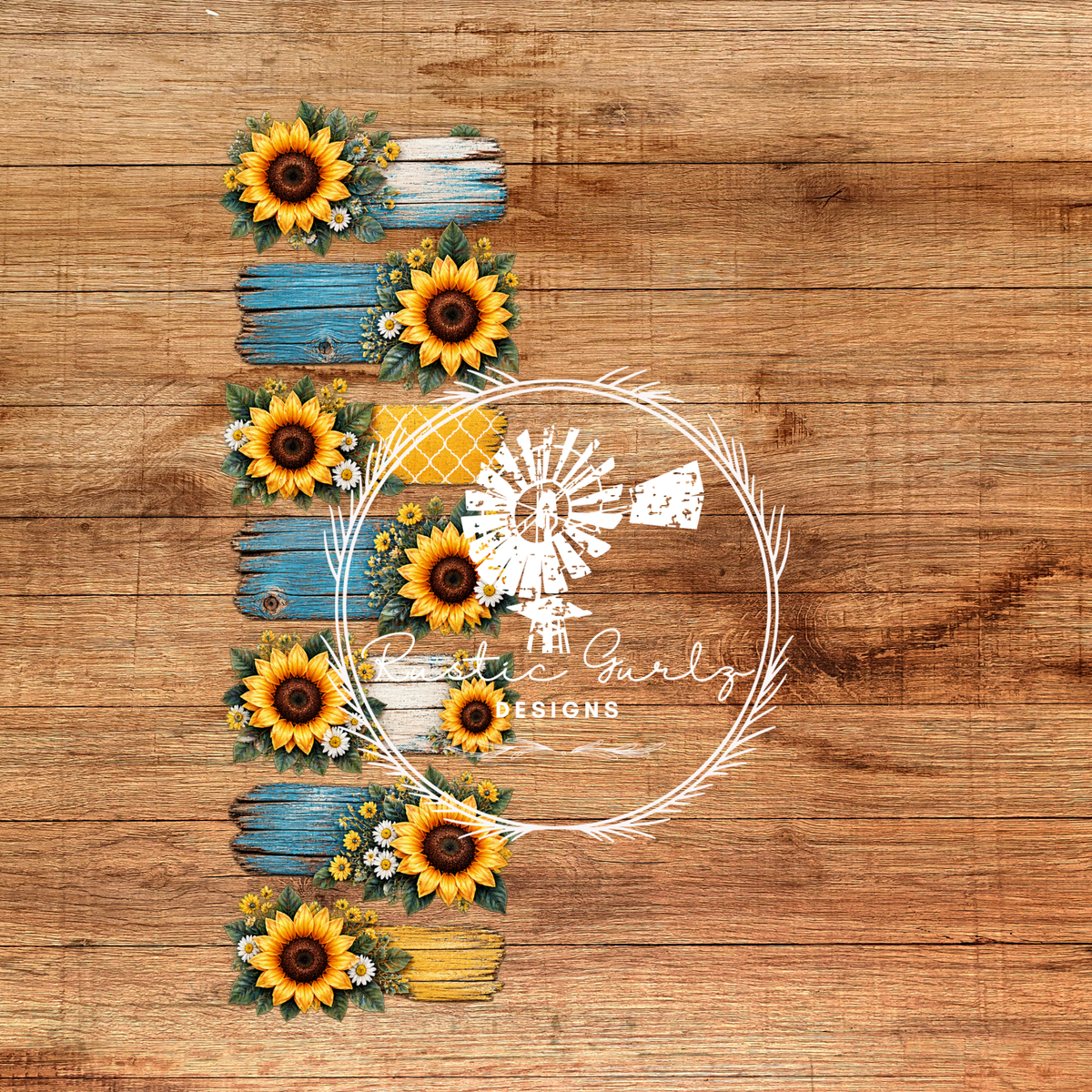 Rustic Sunflower Pen Wrap