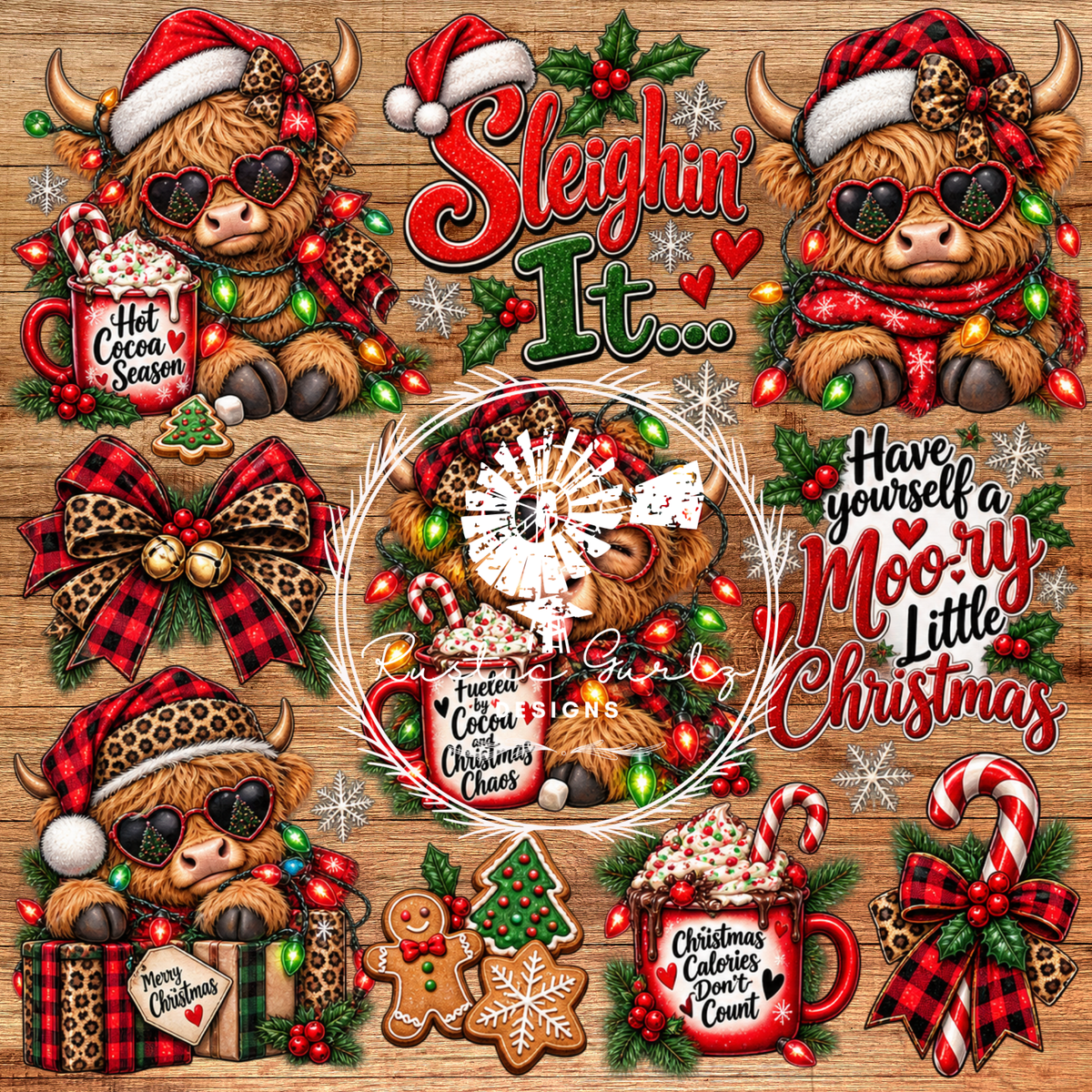 Sleighn it Highland Cow