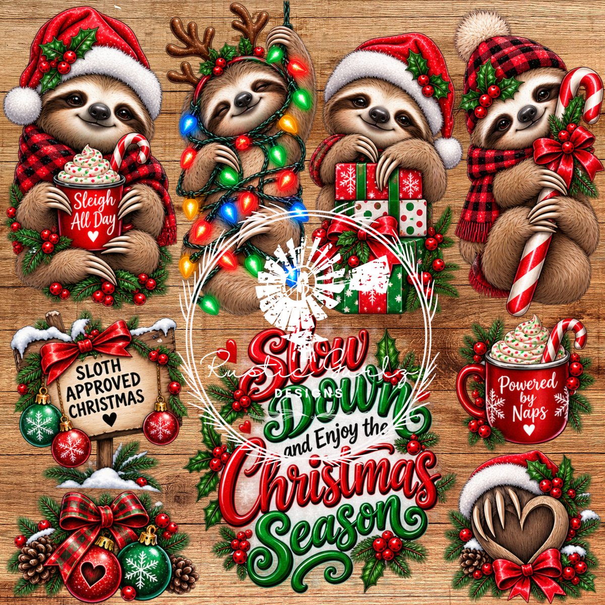 Sloth Xmas