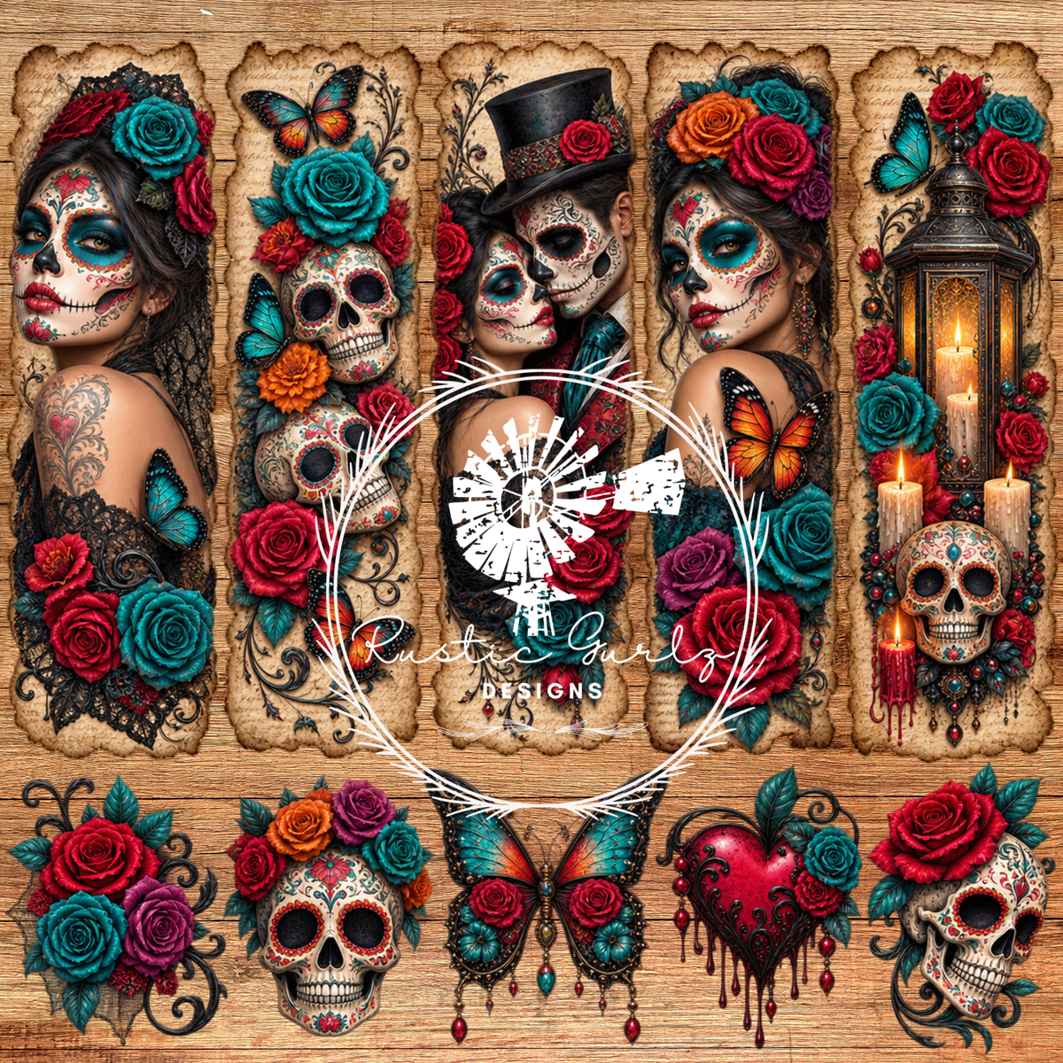 Sugar Skull Male and Female