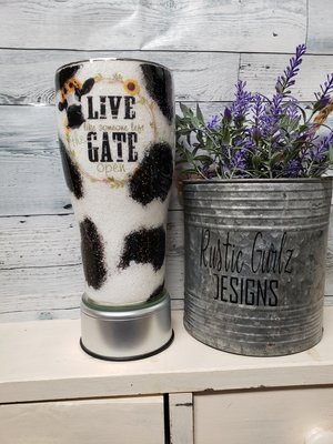 30oz Live Like cow Print Tumbler