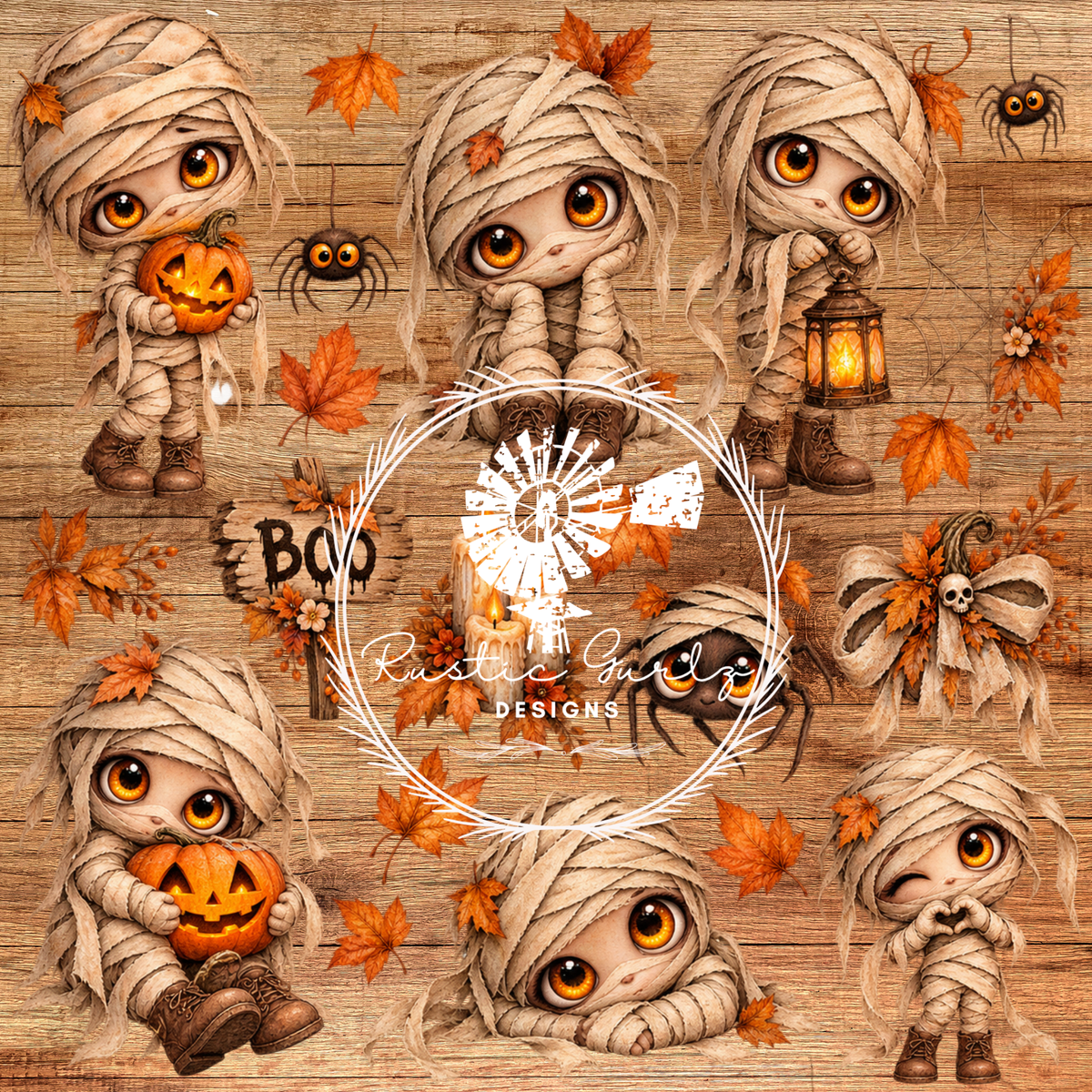 Cute Autumn Mummy
