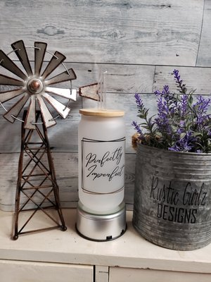 Perfectly Imperfect Glass Can