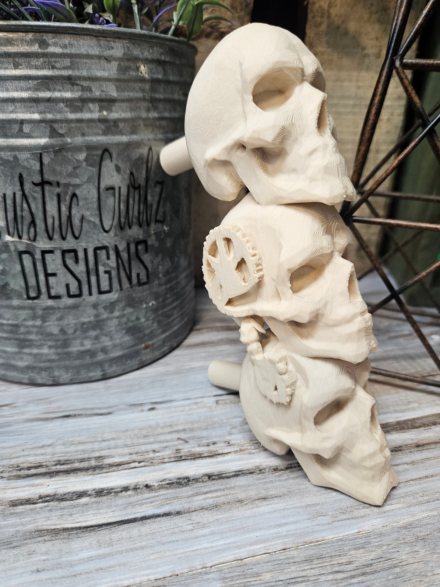 Steampunk Skull Handle