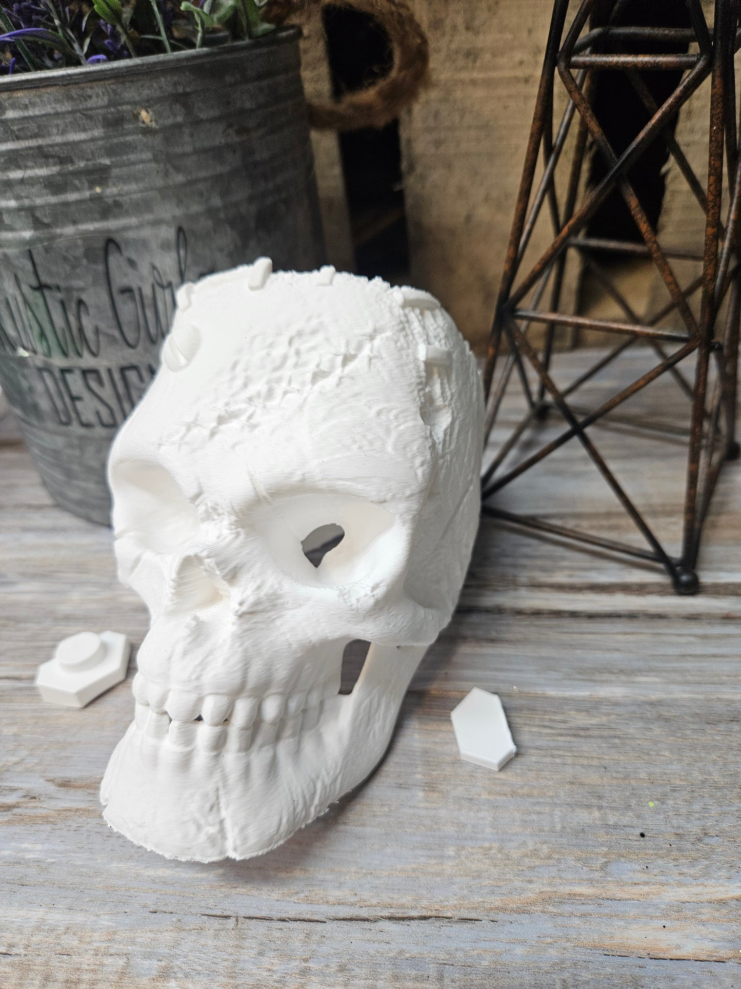 Frankenstein Skull Embellishment