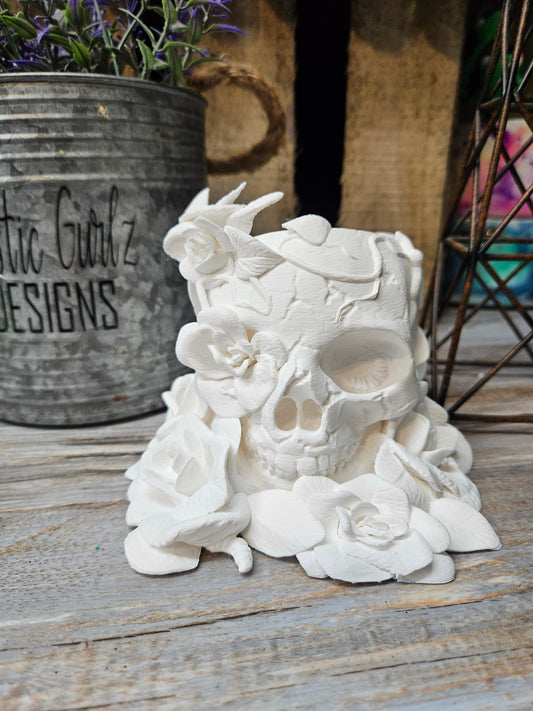 Skull and Roses Embellishment