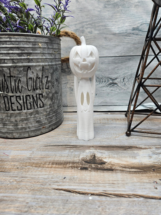 Ghost with Pumpkin Handle
