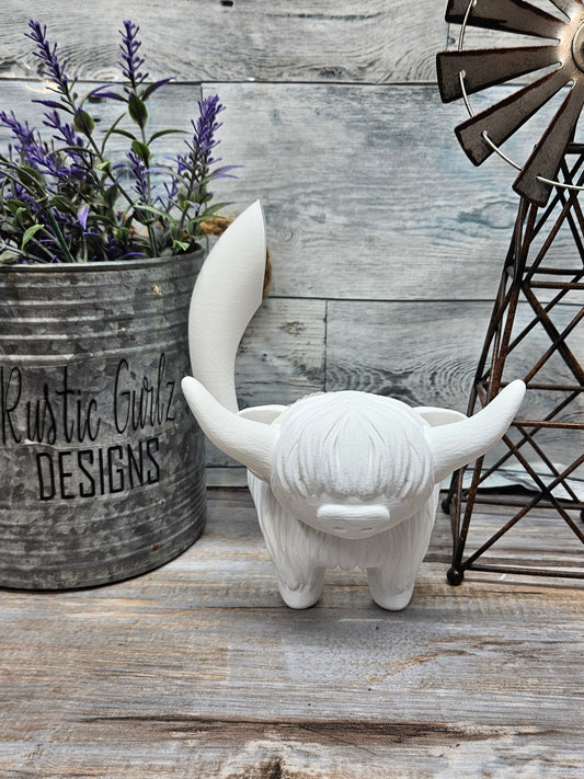 Highland Cow With Handle Sleeve