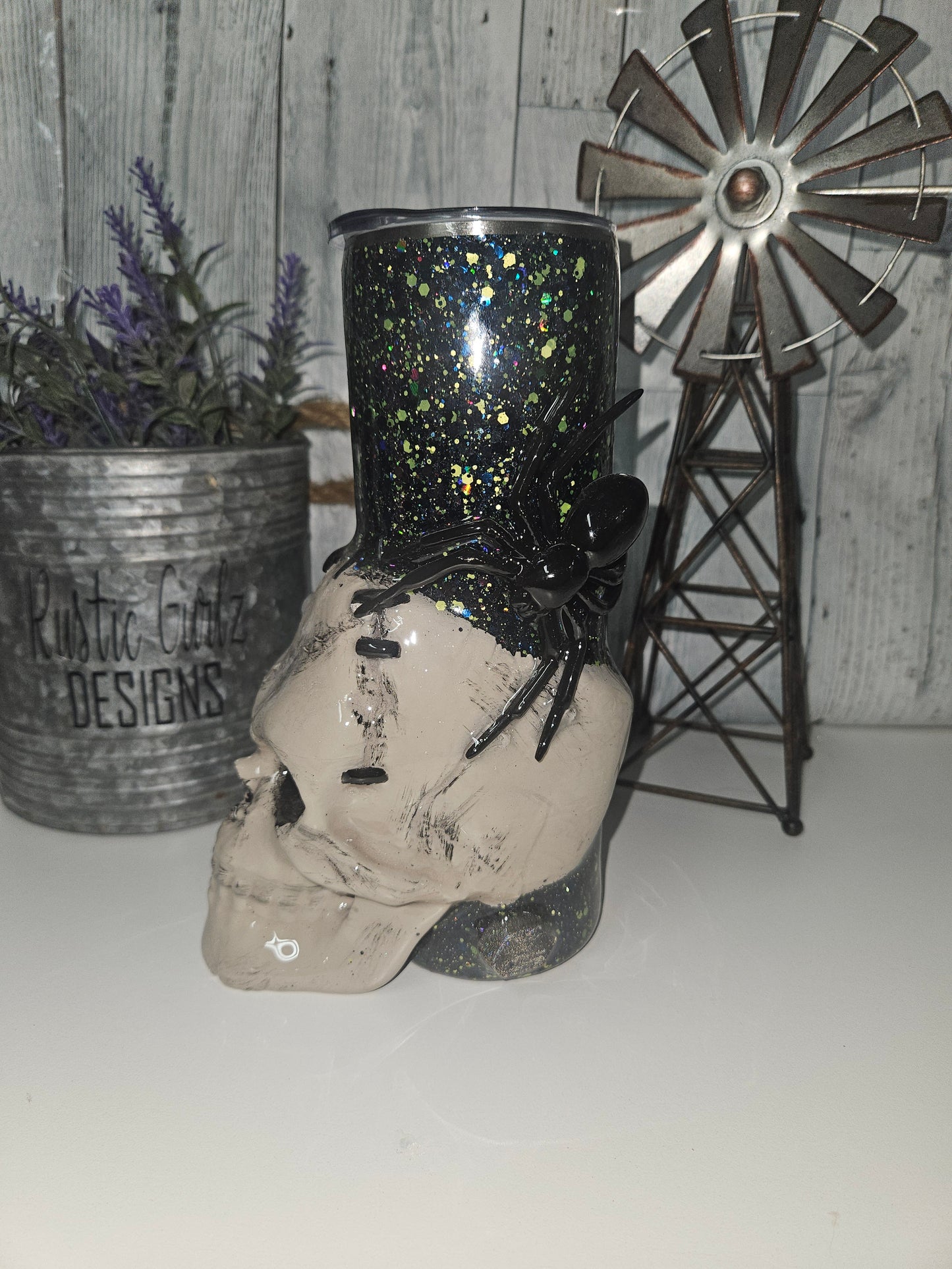 20oz 3D Frankenstein with Spiders