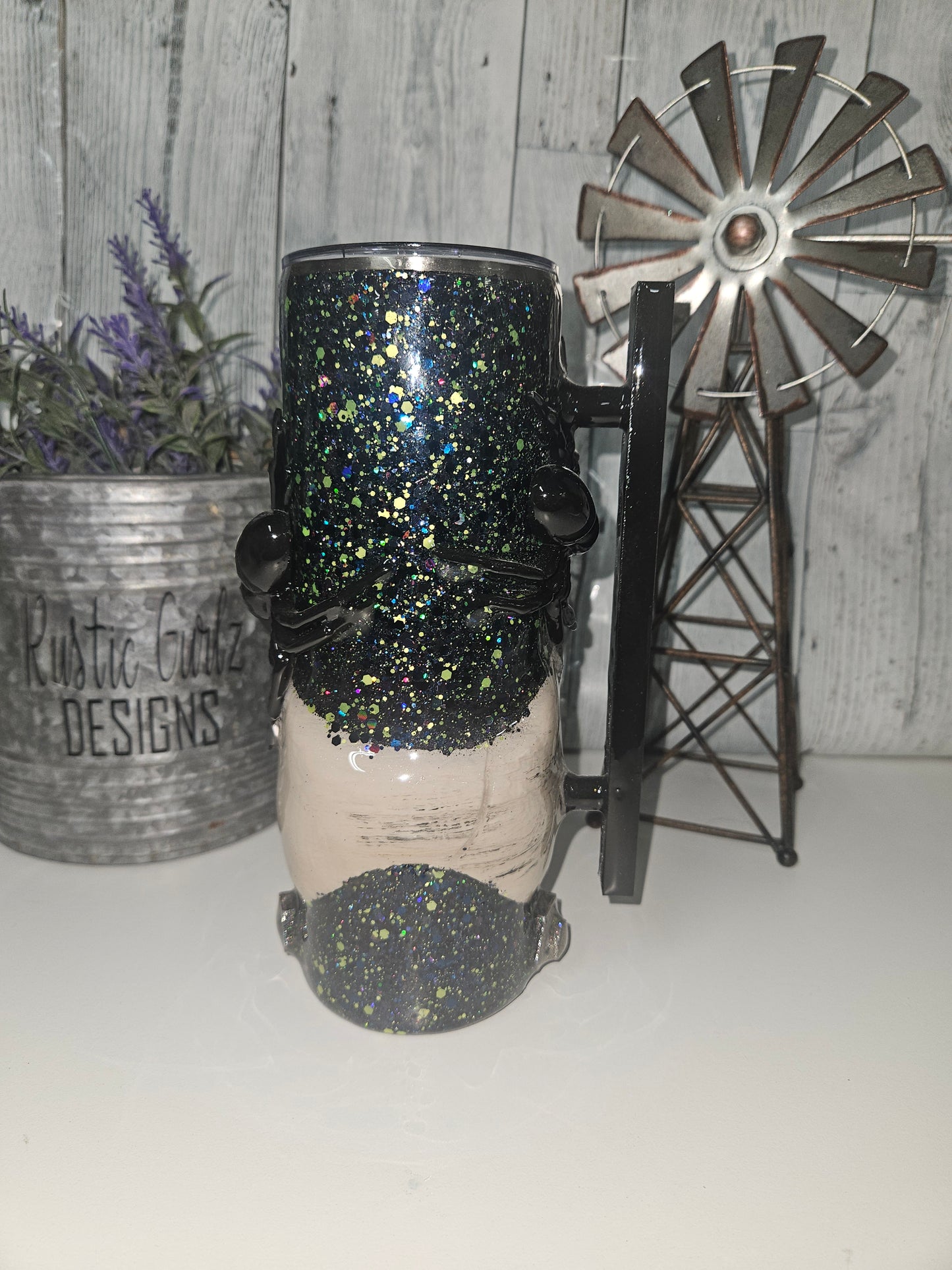 20oz 3D Frankenstein with Spiders