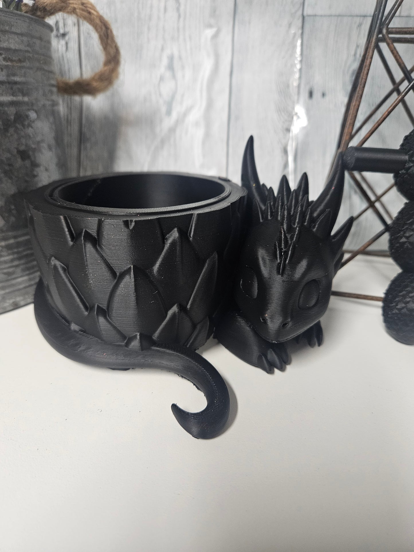 Dragon with Egg  Sleeve With Egg Handle