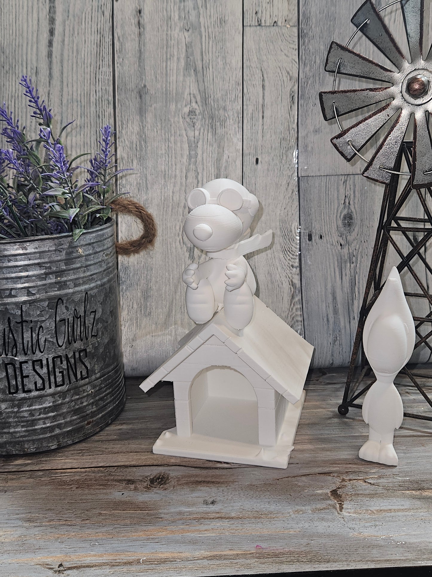 Red Baron Snoopy  with WoodStock Handle