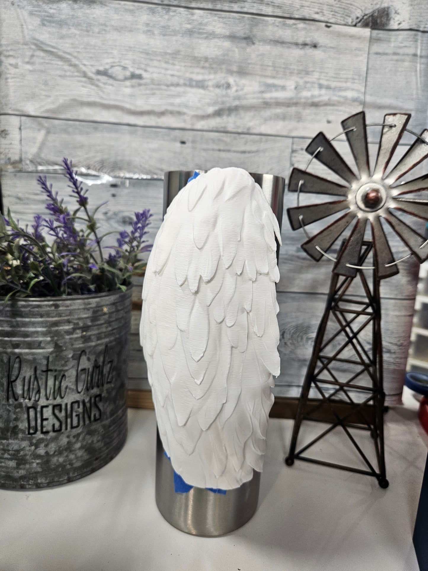 Curved Angel Wings
