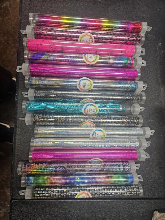 15 rolls of foils from Foilz&Flakes