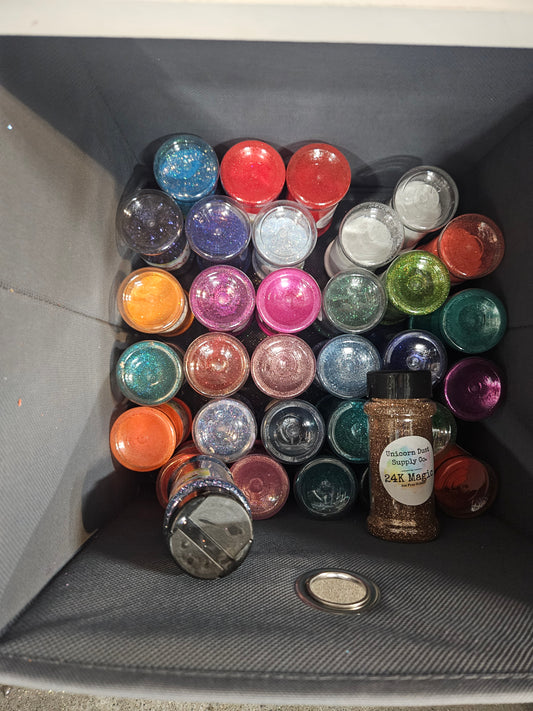 Grab Bag of 5 2oz shaker Fine Glitter