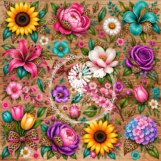Bright Sheet of Flowers