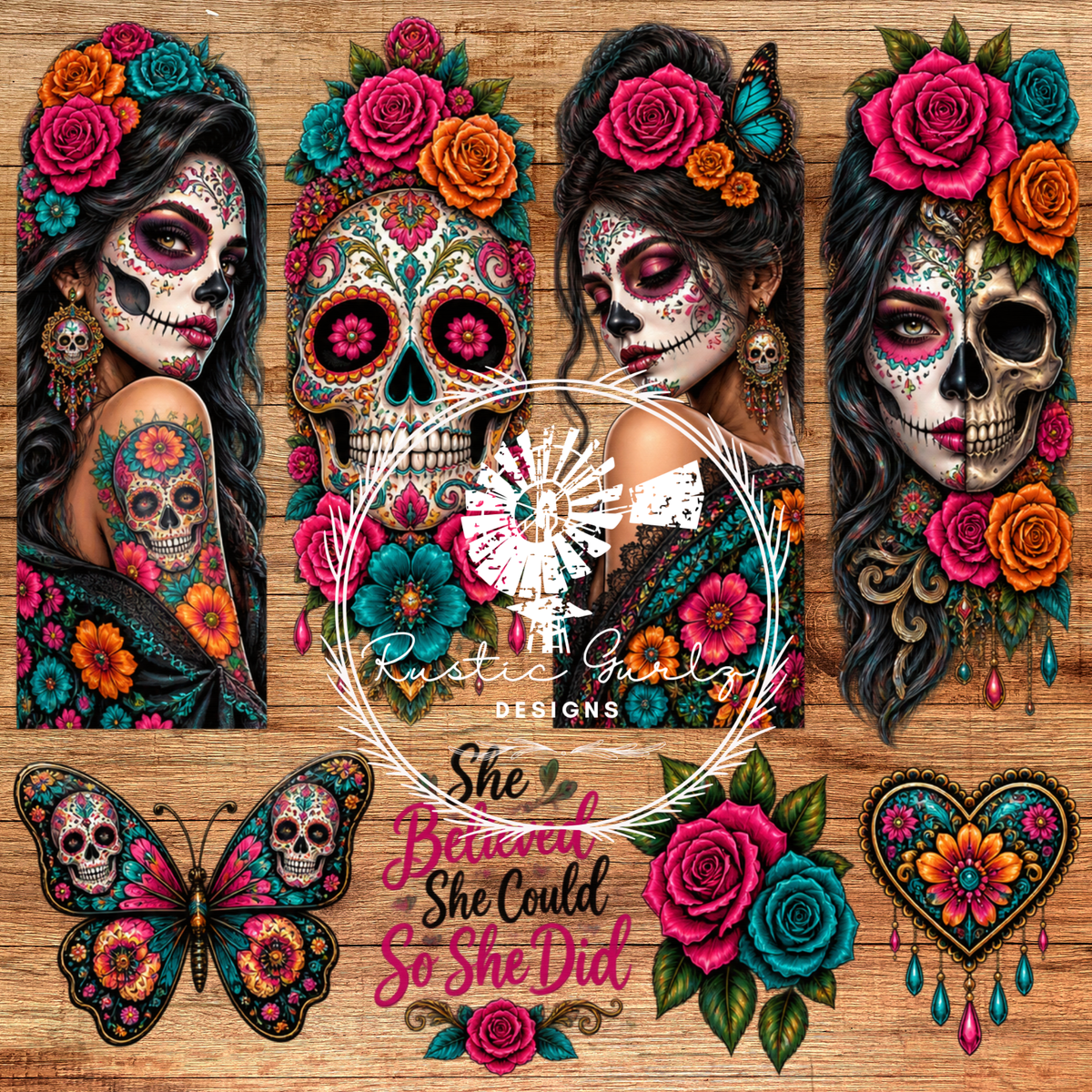 Bright Sugar Skull