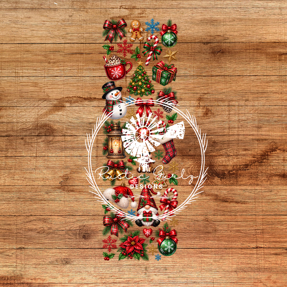 Christmas Pen Wrap with Gnome