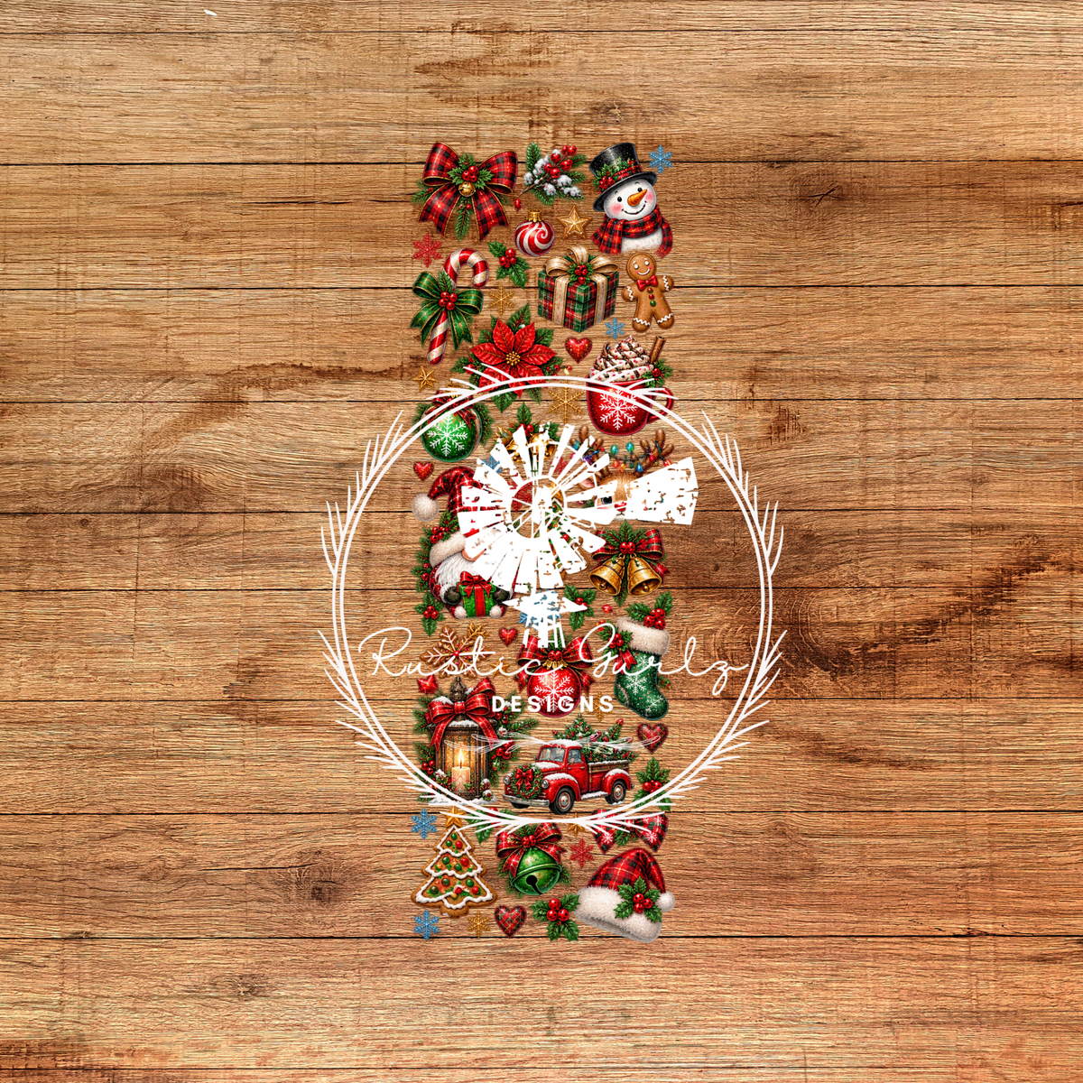Christmas Pen Wrap with Red Truck