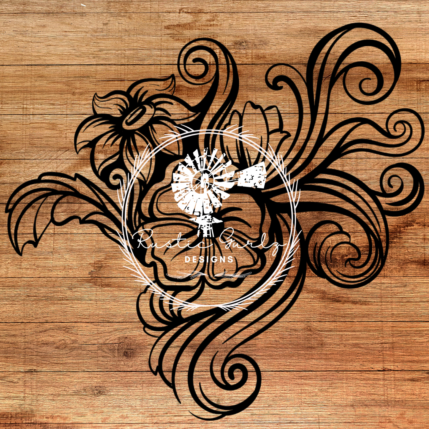 Floral Stained Glass