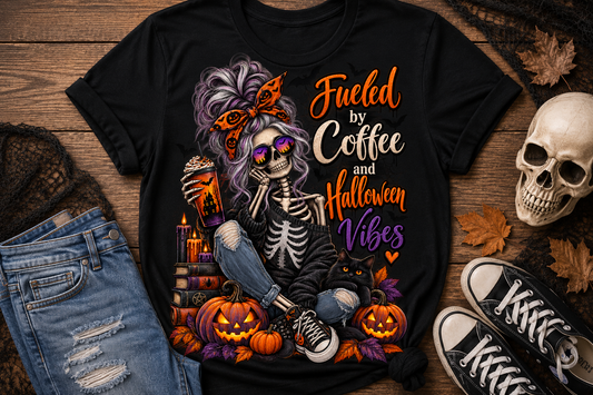 Fueled by Coffee Halloween shirt